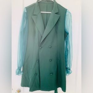 A green nice suit shirt from SHEIN